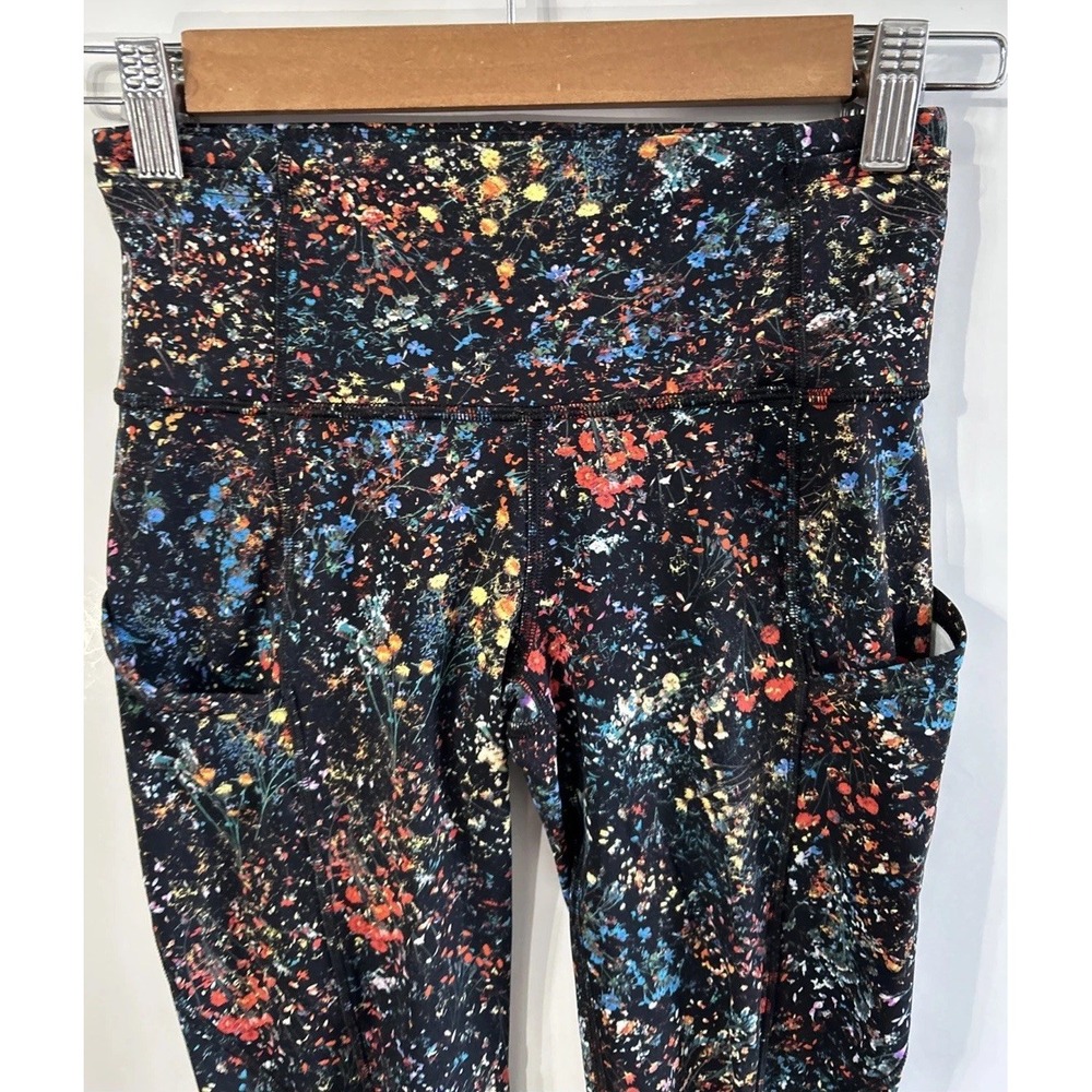 Lululemon Fast & Free 7/8 Tight I Nulux 25 Flowerescent Multi Size 4 EUC - Picture 10 of 11